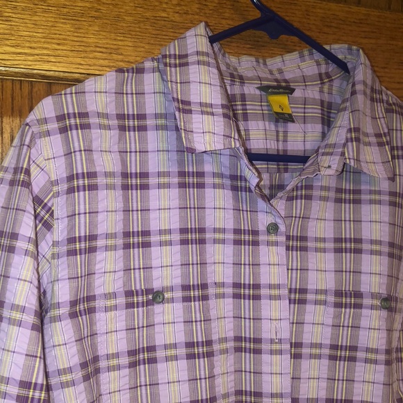 NEW LISTING! Eddie Bauer Button Down Blouse - Picture 3 of 7